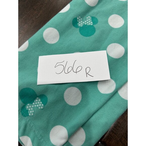Lularoe Disney Leggings Polka Dot Minnie Mouse Print Tall Curvy - Picture 8 of 10